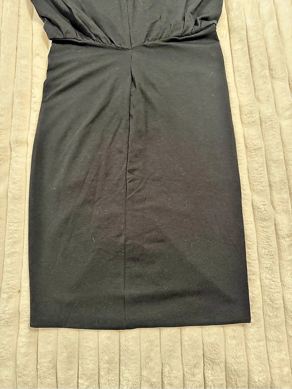 The Kooples Ruched Dress with Padded Shoulders Black medium - Picture 5 of 10
